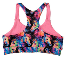 Load image into Gallery viewer, Size 8 Power Bra Neon Horses