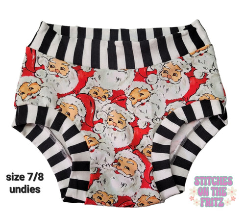 Size 7/8 Undies Christmas Santa