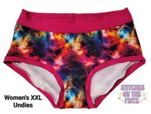 Load image into Gallery viewer, Women&#39;s 2XL Mid Rise Undies Galaxy