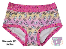 Load image into Gallery viewer, Women&#39;s 2XL Mid Rise Undies Fiesty Cat