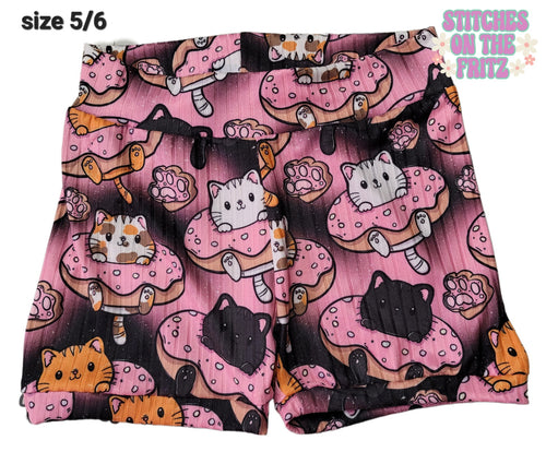 Size 5/6 CCBB Shorts Kitty Donuts