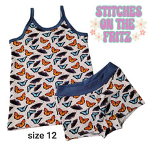 Load image into Gallery viewer, Size 12 Cami and Shorts Butterfly