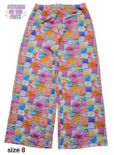 Size 8 Northern Lights Lounge Pants Patchwork