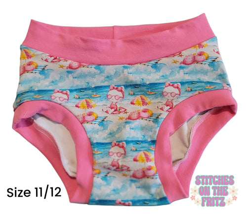 Size 11/12 Undies Beach Cat