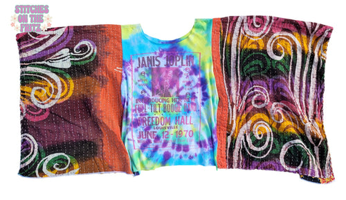 Women's OS Upcycled Kantha Top Janis