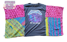 Load image into Gallery viewer, ONE Size Kantha Upcycle Top Metallica