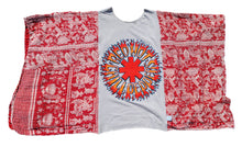 Load image into Gallery viewer, New Upcycled Kantha Top One Size Red Hot Chili Peppers