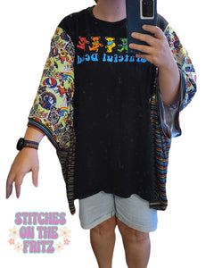 PLUS size Upcycled Grateful Dead Top