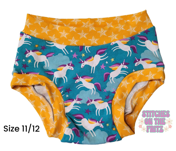 Size 11/12 Undies Euro Unicorns Seconds