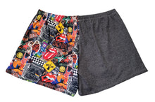 Load image into Gallery viewer, Size Small Adult Unisex Knit Baylor Shorts Upcycled Rock Bands
