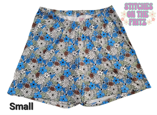 Women's Small Tranquil Lounge Shorts Floral Football