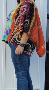 Women's OS Upcycled Kantha Top Janis