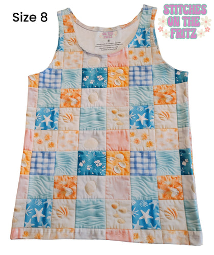 Size 8 tank Summer Beachside