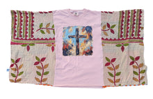 Load image into Gallery viewer, One Size Upcycled Kantha Top Cross