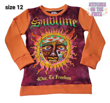 Load image into Gallery viewer, Size 12 Upcycled Long Sleeve Top Sublime