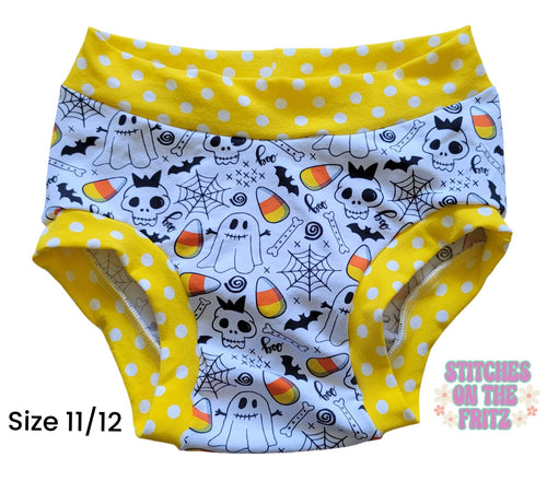 Size 11/12 Handmade Undies Halloween