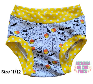 Size 11/12 Handmade Undies Halloween