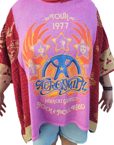 ONE Size Kantha Upcycle Top Aerosmith