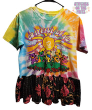 Load image into Gallery viewer, Woman's Upcycled Kantha Peplum Size Small/Medium  Grateful Dead