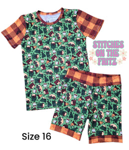 Size 16 Aster Tee and Shorts Camping Time
