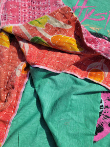 ONE Size Kantha Upcycle Top Def Leppard