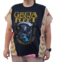 Load image into Gallery viewer, Upcycled Women's Kantha Top One Size Greta Van Fleet