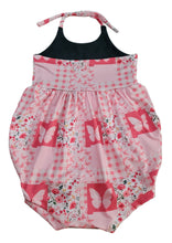Load image into Gallery viewer, Size 3T Brielle Halter Bubble Romper Butterfly Floral