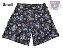 Load image into Gallery viewer, Women&#39;s Small Willow Shorts w/ Pockets Skeleton Butterfly