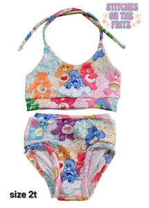Size 2t Daisy Swim 2 Piece Suit