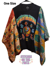 Load image into Gallery viewer, ONE Size Kantha Upcycle Top Grateful Dead